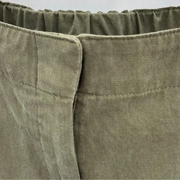 Banana Republic All Day Pant Olive Green Size Medium 8/10 Relaxed Fit Taper Leg - Picture 4 of 11